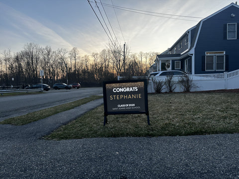 Graduation Glitter Yard Sign