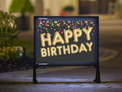 Balloon Birthday Yard Sign