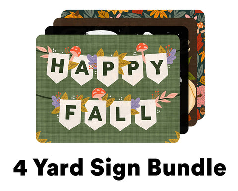 Falloween Yard Sign 4 Pack