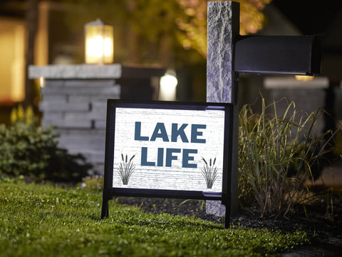 Life at the Lake Yard Sign