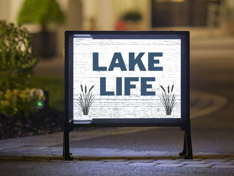 Life at the Lake Yard Sign