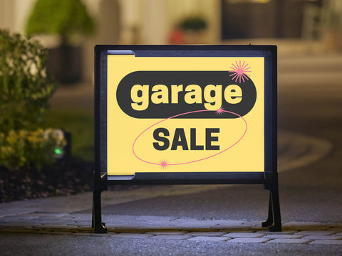 Retro Garage Sale Yard Sign