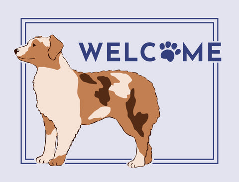 Welcome Dog Lumilawn Sign