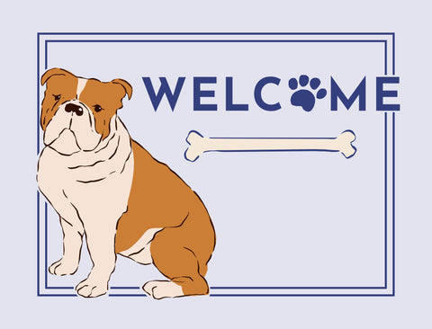 Welcome Dog Lumilawn Sign