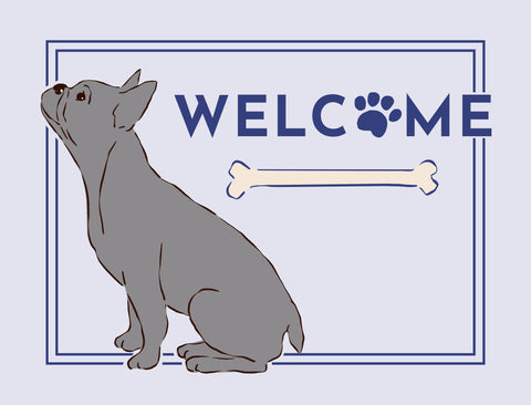 Welcome Dog Lumilawn Sign