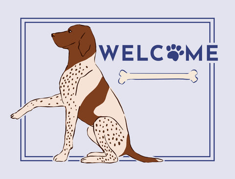 Welcome Dog Lumilawn Sign