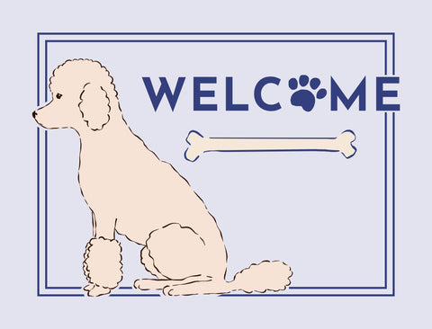 Welcome Dog Lumilawn Sign