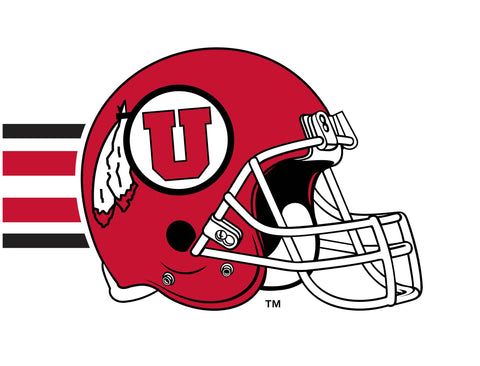 Utah Red Helmet Stripe Yard Sign