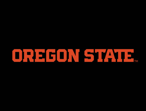 Oregon State Wordmark Black Yard Sign