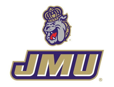 JMU Duke Dog Centered White Yard Sign