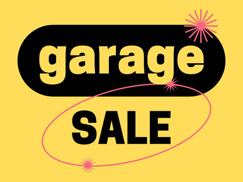 Retro Garage Sale Yard Sign