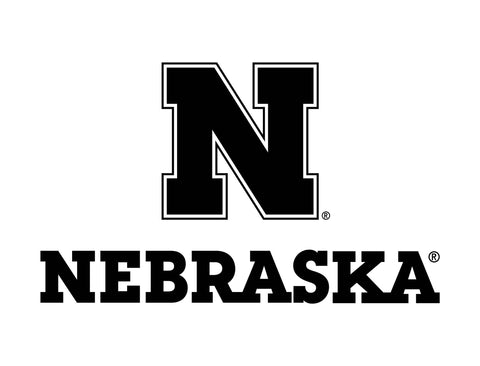 Nebraska N Black Mark White Lumilawn Sign