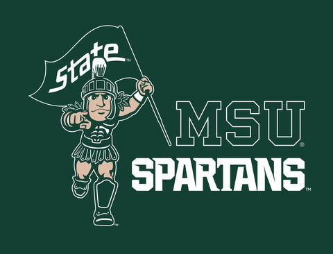 Michigan State MSU Spartan Green Lumilawn Sign