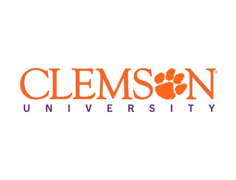 Clemson University Institutional Mark White Lumilawn Sign