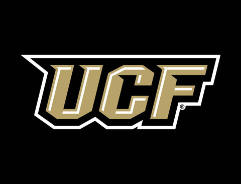 UCF Secondary Athletics Mark Black Lumilawn Sign