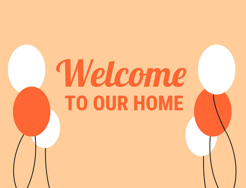 Welcome Balloon Yard Sign