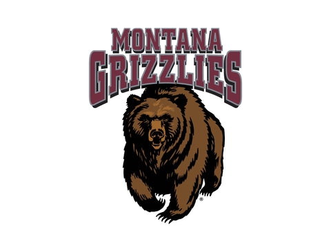 Montana Grizzlies Bear White Lumilawn Sign