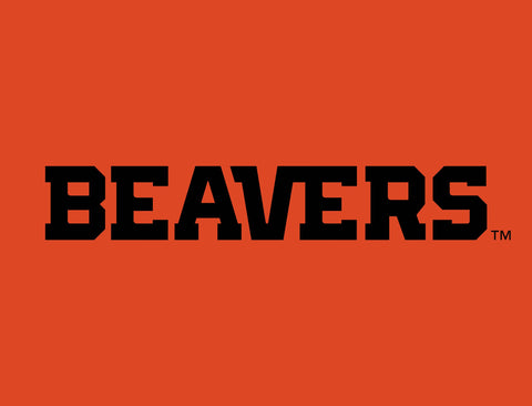 Oregon State Beavers Wordmark Orange Yard Sign