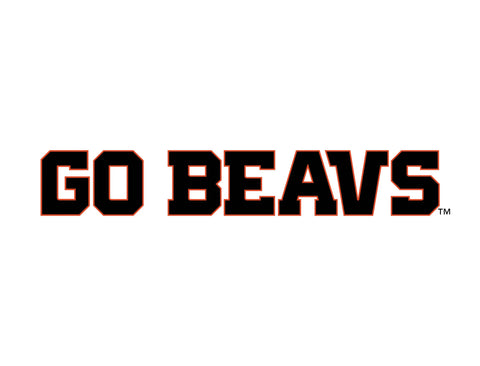 Oregon State Go Beavs White Yard Sign