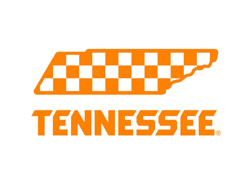 Tennessee Vols Checkerboard White Lumilawn Sign