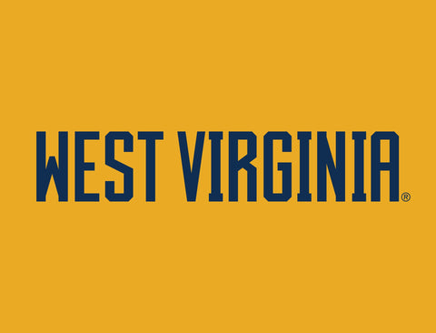 West Virginia Wordmark Gold Yard Sign