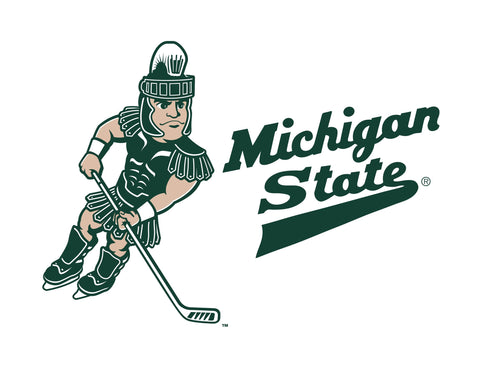 Michigan State Sparty Hockey White Lumilawn Sign