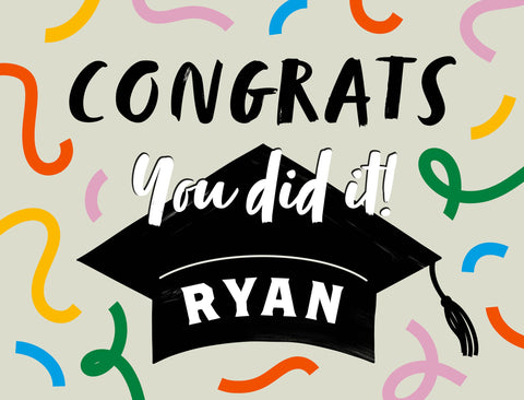 Congrats, You Did It Lumilawn Sign Custom Lumilawn Sign