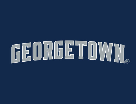 Georgetown Wordmark Blue Lumilawn Sign