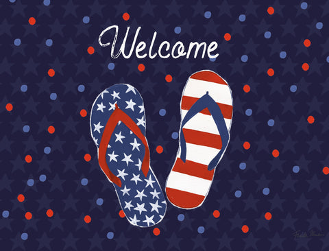 Welcome Patriot Yard Sign