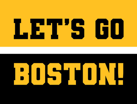 Boston Professional Hockey Fandom Yard Sign