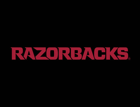 Arkansas Razorbacks Wordmark Black Lumilawn Sign