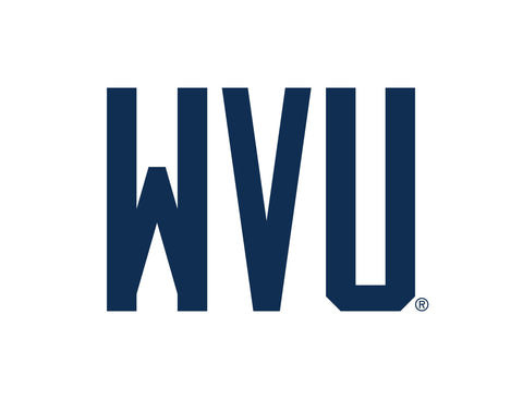 West Virginia WVU Wordmark White Yard Sign