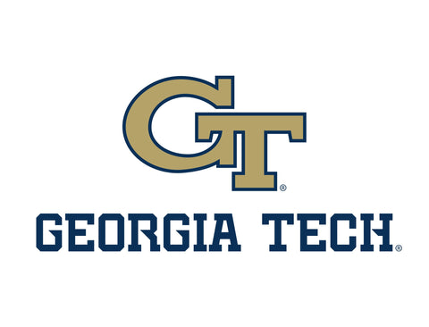 Georgia Tech Athletics Wordmark White Yard Sign