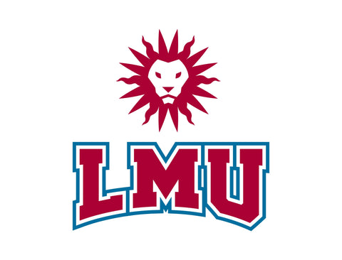 LMU Wordmark White Yard Sign