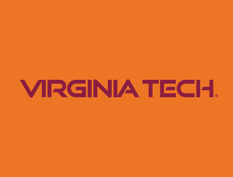 Virginia Tech Wordmark Orange Lumilawn Sign