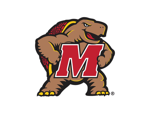 Maryland Terps Mascot White Lumilawn Sign