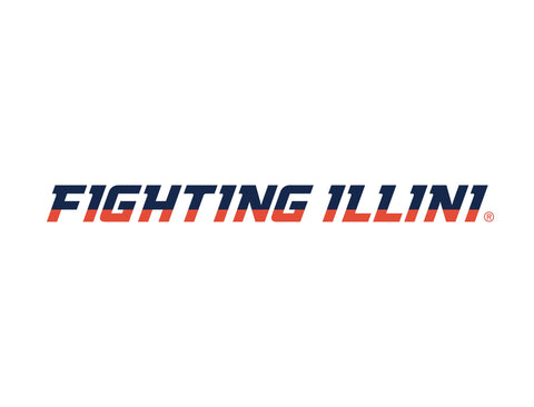 Illinois Fighting Illini White Lumilawn Sign