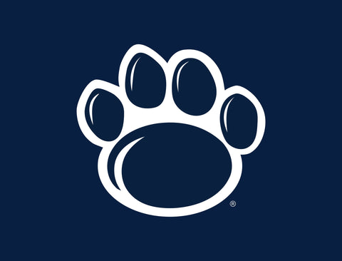 Penn State Paw Mark Navy Yard Sign