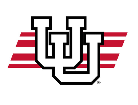 Utah University Stripe White