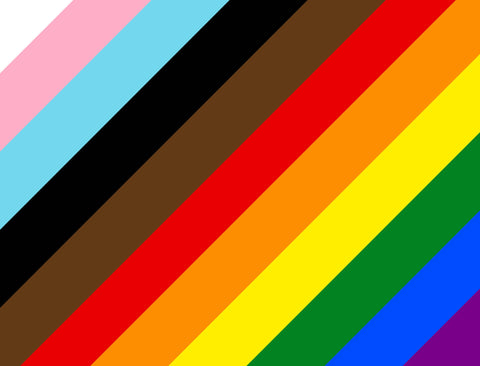 Diagonal Pride Rainbow Yard Sign
