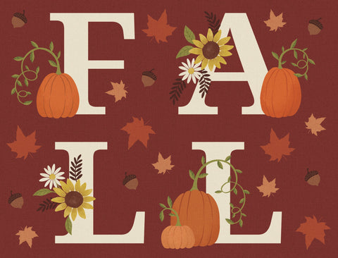 Autumn Lettering Fall Yard Sign