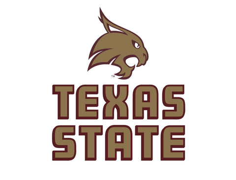 Texas State Mascot White Lumilawn Sign