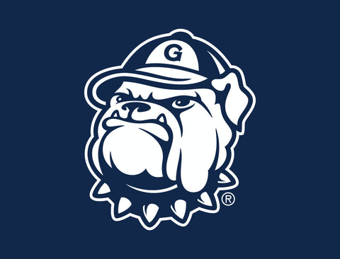 Georgetown Bulldog White Mascot Blue Lumilawn Sign