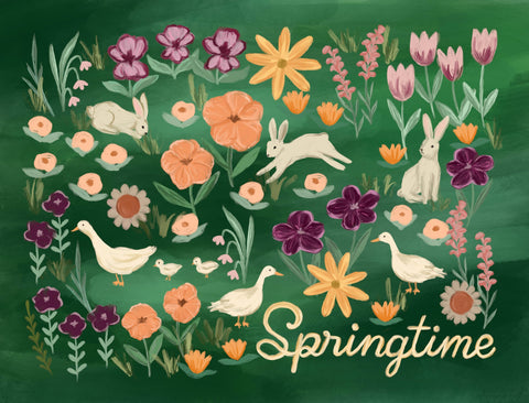 Springtime Garden Lumilawn Sign