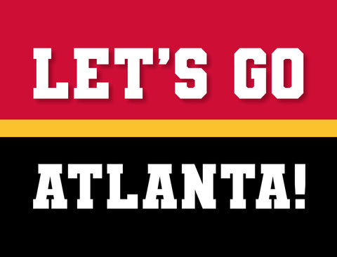 Atlanta Professional Basketball Fandom Yard Sign