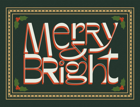 Merry & Bright Yard Sign