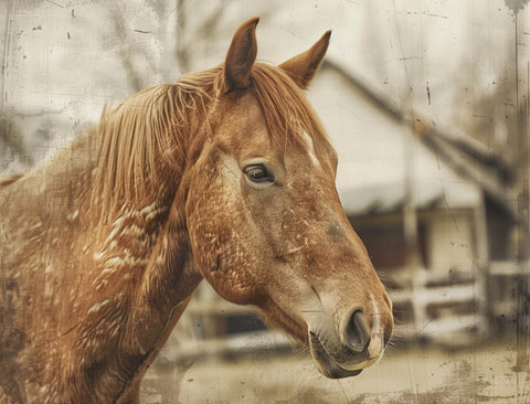 Horse In The Pen Animal Yard Sign