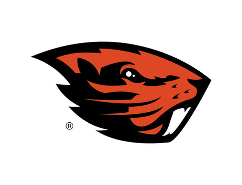 Oregon State Beavers Mascot White Yard Sign