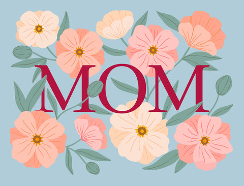 Mom Flowers Lumilawn Sign