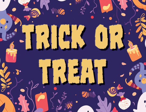 Trick Or Treat Playful Halloween Yard Sign